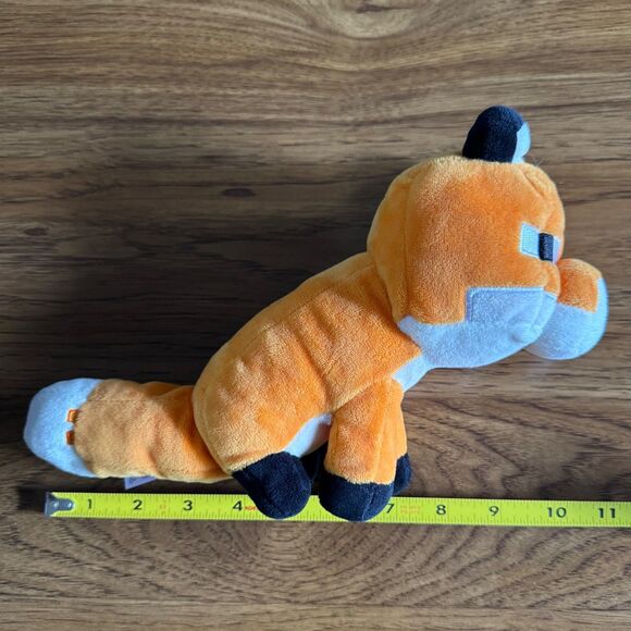 Minecraft Mojang Jinx 11” Fox Stuffed Animal Plush Happy Explorer Orange 2020 - Picture 6 of 6